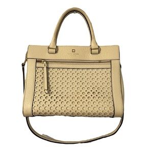 Kate Spade cream leather bag with strap